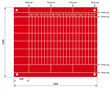 Magnetic Whiteboard Planner