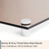 Bronze Tinted Glass Board