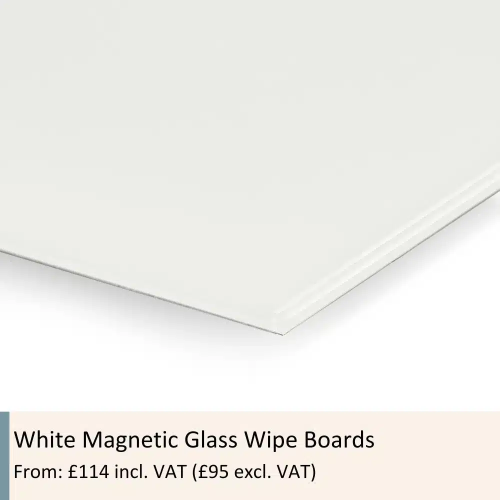 White Magnetic Glass Board