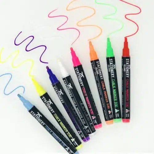 Liquid Chalk Pens - Assorted Colours & White Liquid Chalk Pens - Assorted Colours & White