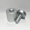 Stand Off Fixing 25mm x 25mm Satin Aluminium - Pack of 4