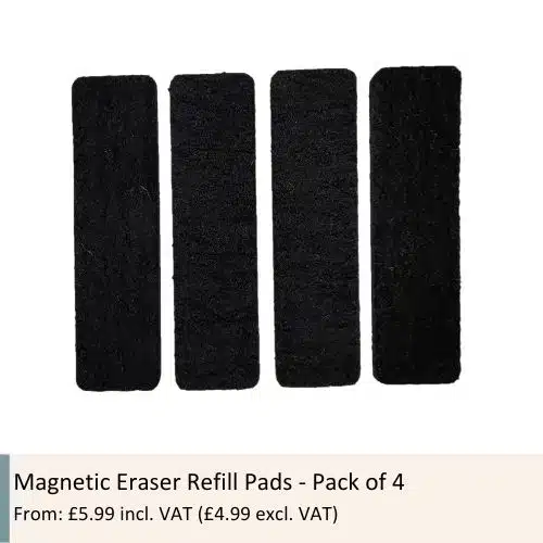 Magnetic Eraser Refill Pads - Pack of 4