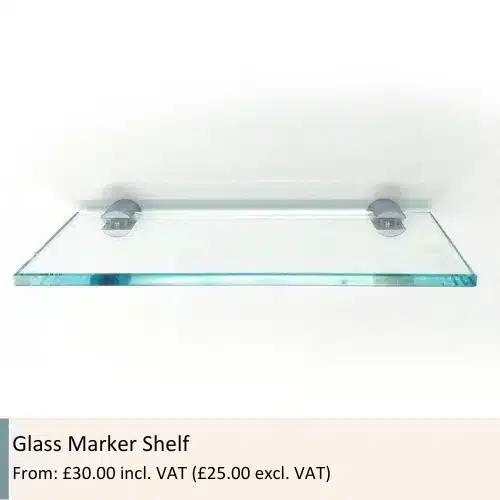 Glass Marker Shelf